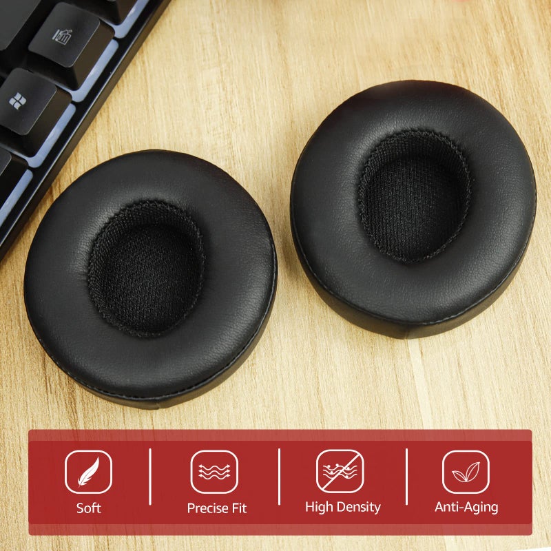 Krone Kalpasmos's Beats Solo 3 Earpads Replacement, Beats Solo 2 Earpad Replacement, Premium Protein Leather Memory Foam with Kits, Superb Comfortable â€“ Black - Image 5